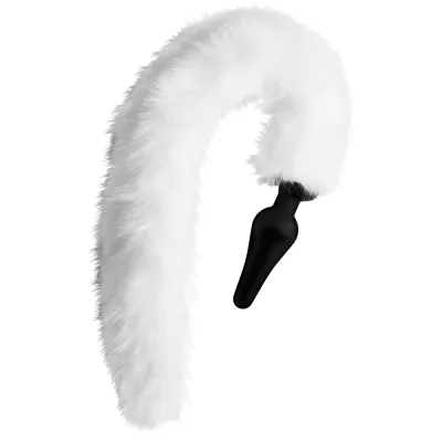 Tailz White Fox Tail Anal Plug Ears Set