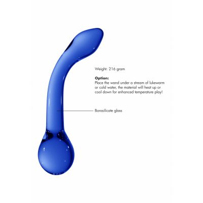 G Rider Blue Glass Anal Dildo