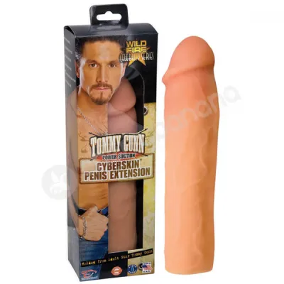 Tommy Gunn Power Suction Cyberskin Penis Extension Sleeve