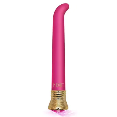 Nixie Mystic Wave Jewel Inlaid Satin Finish Curved G Spot Vibrator