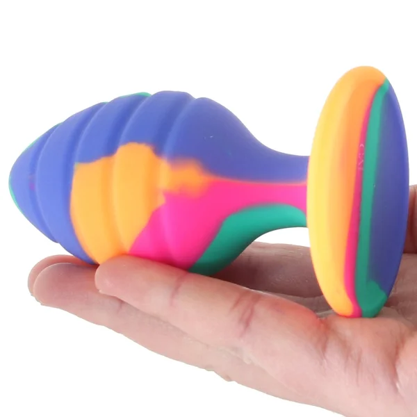 Cheeky Large Swirl Tie Dye Butt Plug — image 5 of 7