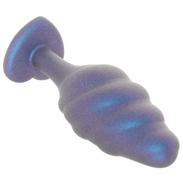 Anal Adventures Matrix Bumped Bling Silicone Butt Plug By Blush - Sapphire