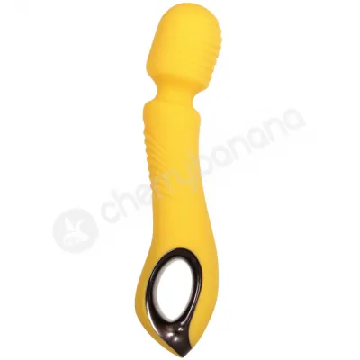 Evolved Buttercup Yellow Silicone Flexible Powerful 8 Wand Massager With Turbo Boost
