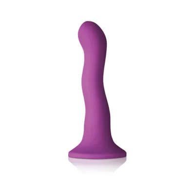 Colours Wave 6in Dildo Purple