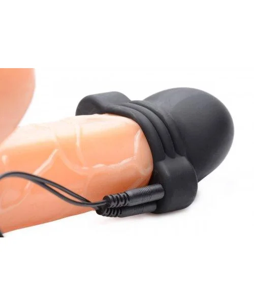Lightning Hood E-Stim Penis Head Teaser Black