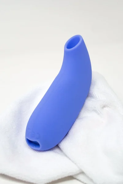 AER Silicone Rechargeable Waterproof Pressure Wave Suction Toy By Dame - Periwinkle