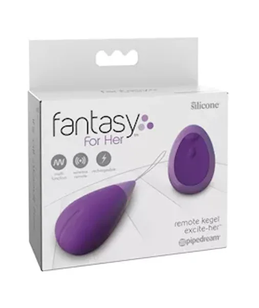 Fantasy For Her Remote Kegel Excite-her - Purple - 2.5 Inch