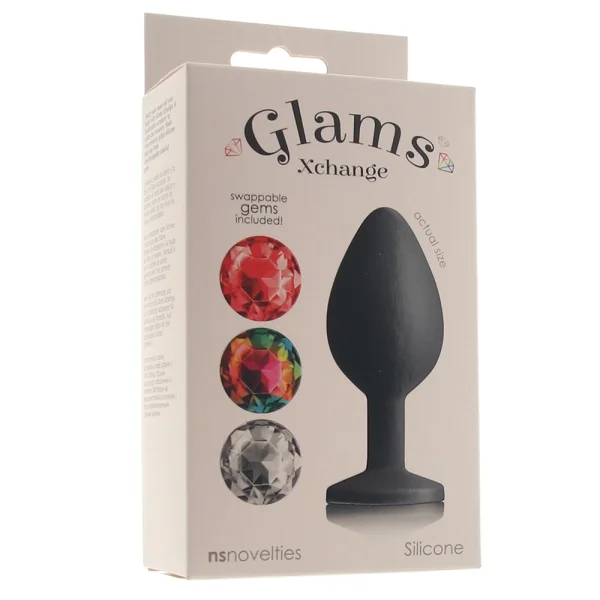 Glams Xchange Round Gem Butt Plug
