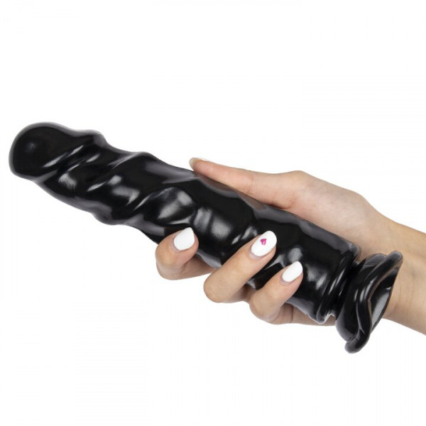 Bondara Nobbly Jobbly Black Suction Cup Dildo - 8.8 Inch — image 5 of 5