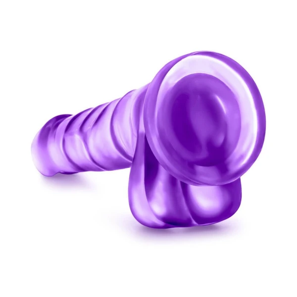 Sweet N Hard 4 Dong Suction Cup & Balls Purple