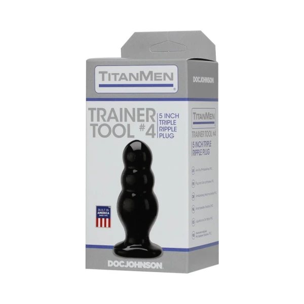 Titanmen Trainer Tool 4 Black Butt Plug — image 12 of 13