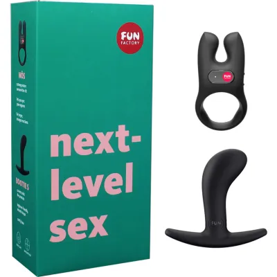 Fun Factory Paired For Pleasure Next Level Sex Kit With Bootie Butt Plug NOS Vibrating Cock Ring