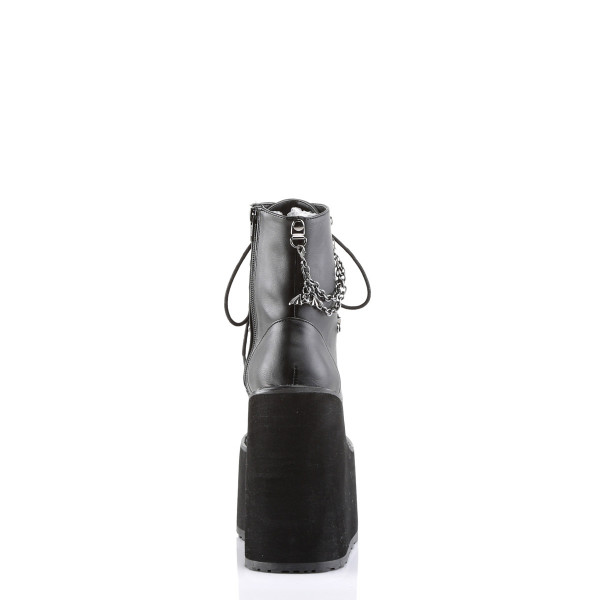 5 1/2 inches Wedge PF Lace-Up Boot w/Bat Charm Chains, Side Zip — image 4 of 4