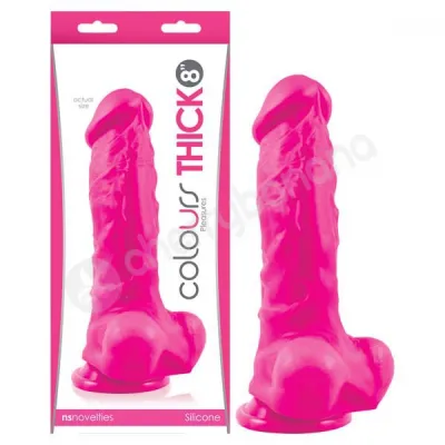 Colours Pleasures Pink 8 Thick Dildo