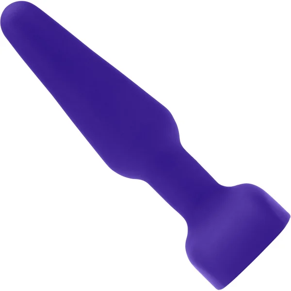 b-Vibe Trio Plug Waterproof Remote Control Vibrating Anal Toy - Purple