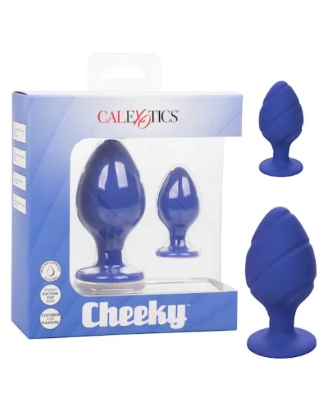 Cheeky Butt Plug Set - Blue