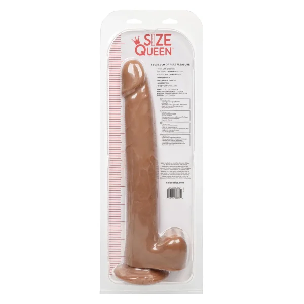 Size Queen 12 inch-30.5 Cm - Brown