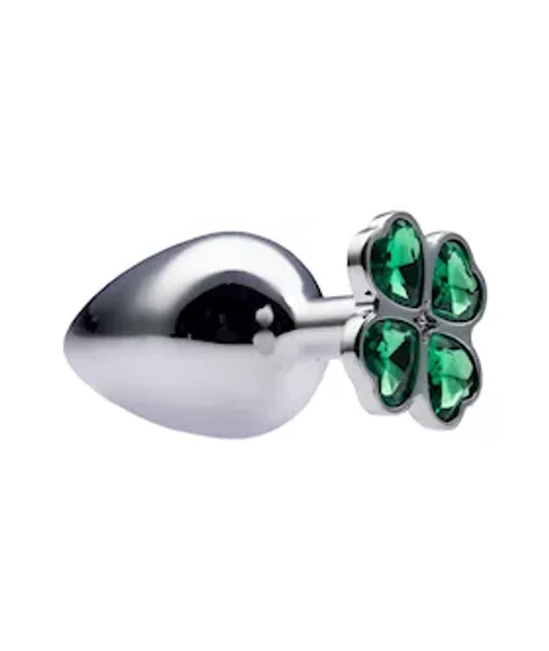 Kink Range Flower Gem Butt Plug - 3.7 Inch - Green - Large — image 6 of 8