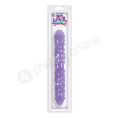 Jelly Rancher Purple Rippled Double Dong