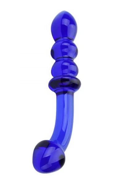Spectrum Ribbed G-Spot Glass Dildo — image 22 of 25