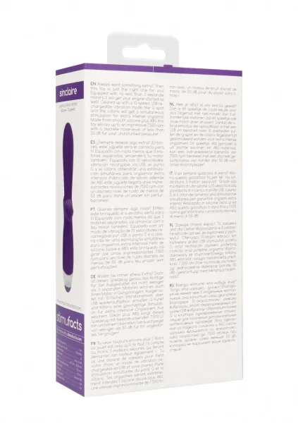 SINCLAIRE G-Spot Clitoral Vibrator (Purple)