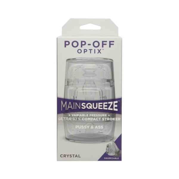 Main Squeeze Pop-off Optix Pussy & Ass Clear