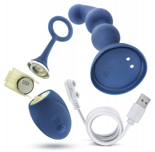 Blush Novelties Prostate Performance Plus Cannon Anal Plug - Blue