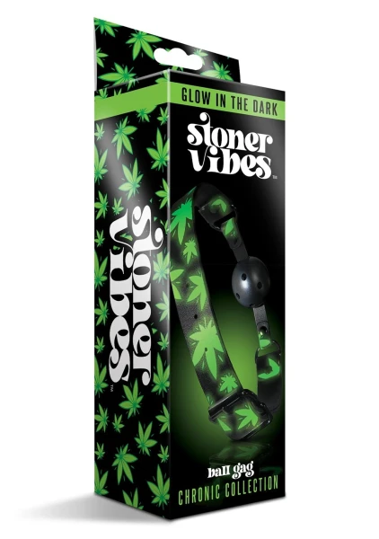 Stoner Vibes Chronic Collection Glow in the Dark Breathable Ball Gag