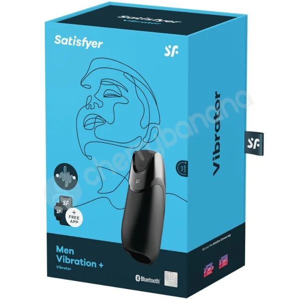 Satisfyer Men Vibration+ Glans Stimulation Vibrating Masturbator With App Control