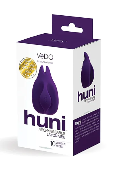 Huni Rechargeable Waterproof Silicone Lay-On Clitoral Vibrator by VeDO - Tease Me Turquoise