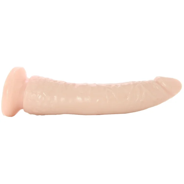 Basix Rubber Works - Slim 7 Inch With Suction Cup - Flesh