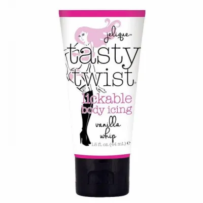 Jelique Tasty Twist Lickable Body Icing Vanilla Whip 1 5oz
