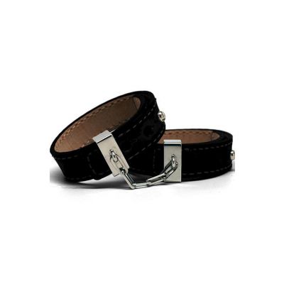 Crave Leather Cuffs Black