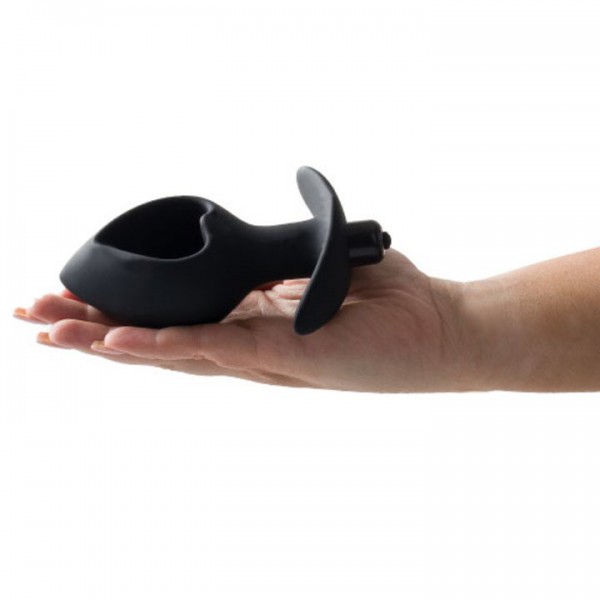 Bondara Black Heart Vibrating Butt Plug - 4, 5.5 or 7 Inch — image 5 of 6