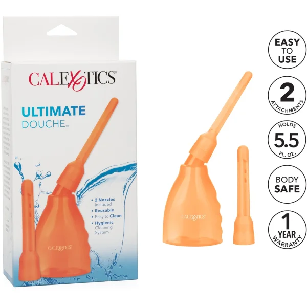 Ultimate Douche Hygienic Cleaning System by CalExotics - Orange