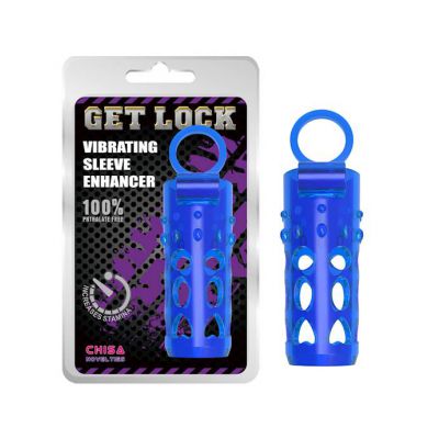 Vibrating Sleeve Enhancer Blue 3 Inch