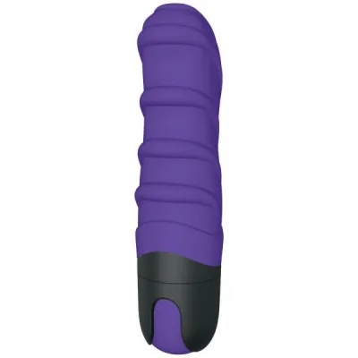 Vibratissimo Tre Ribbed Stick Purple Black Vibrator