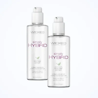 Wicked quot Simply Hybrid quot Silicone amp Water Lubricant