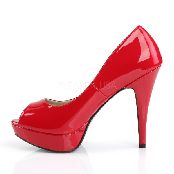 5 1/4 inches Heel, 1 1/4 inches Concealed PF Peep Toe Pump — image 7 of 16