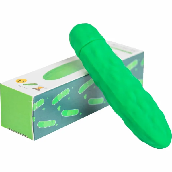 Emojibator Pickle Waterproof Silicone Vibrator