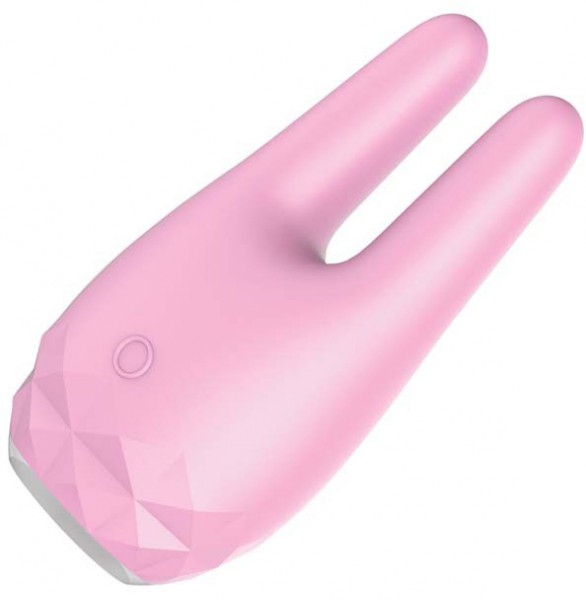 Diamonds - The Countess Mini Rabbit Ears Massager (Pink)