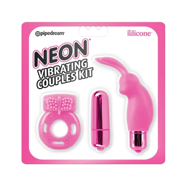 Neon Vibrating Couples Kit - Pink — image 13 of 25