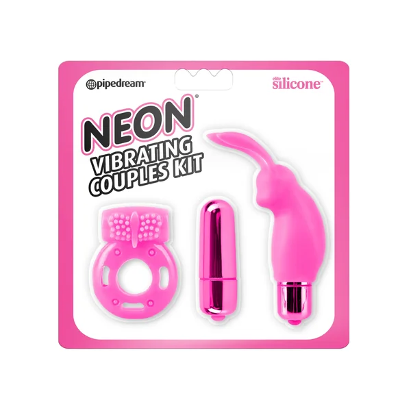 Neon Vibrating Couples Kit - Pink — image 18 of 25