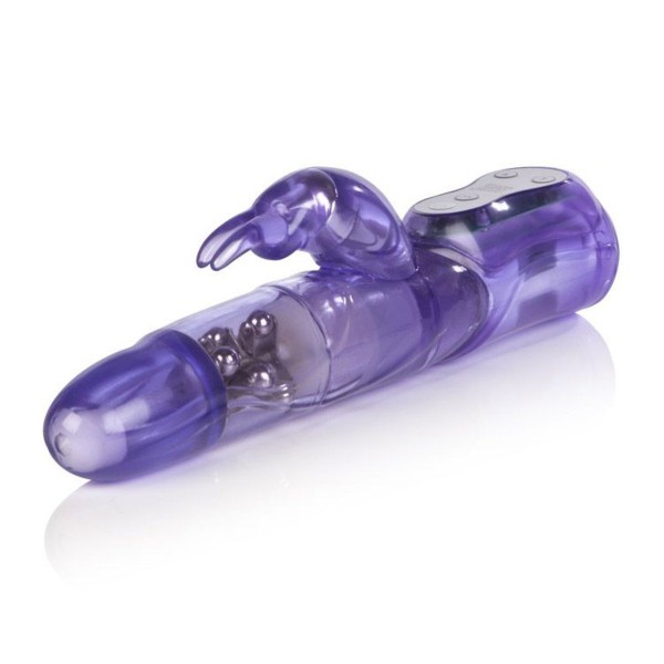 Advanced Waterproof Jack Rabbit - 3 Rows - Purple Vibrator