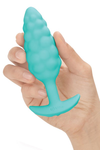 B-Vibe Bump Texture 4.7" Vibrating Silicone Butt Plug