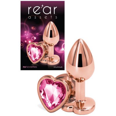 nsnovelties 2 8 Butt Plug With Crystal Heart Base