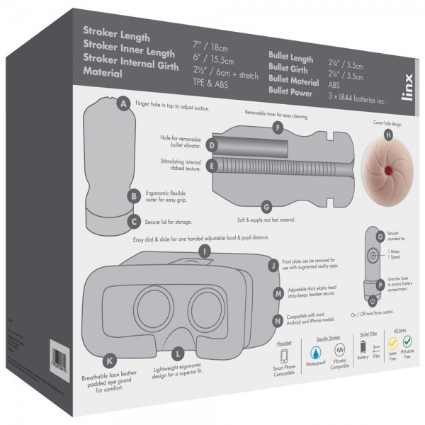 Linx Cyber Pro Stealth Stroker & VR Headset — image 10 of 10