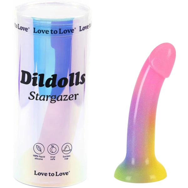 Dildolls Silicone Dildo With Suction Cup Base By Love To Love - Stargazer