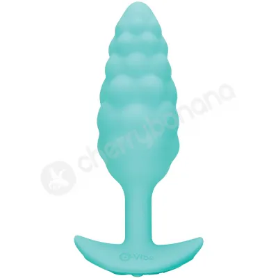 B Vibe Zoe Ligon Collection Blue Bump Texture Vibrating Anal Plug