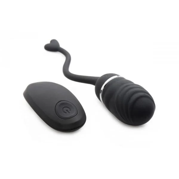 O-Bomb Rechargeable Remote Control Egg Vibrator Black